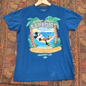 Blue Disney Castaway Cay T-Shirt, Size M, Unisex